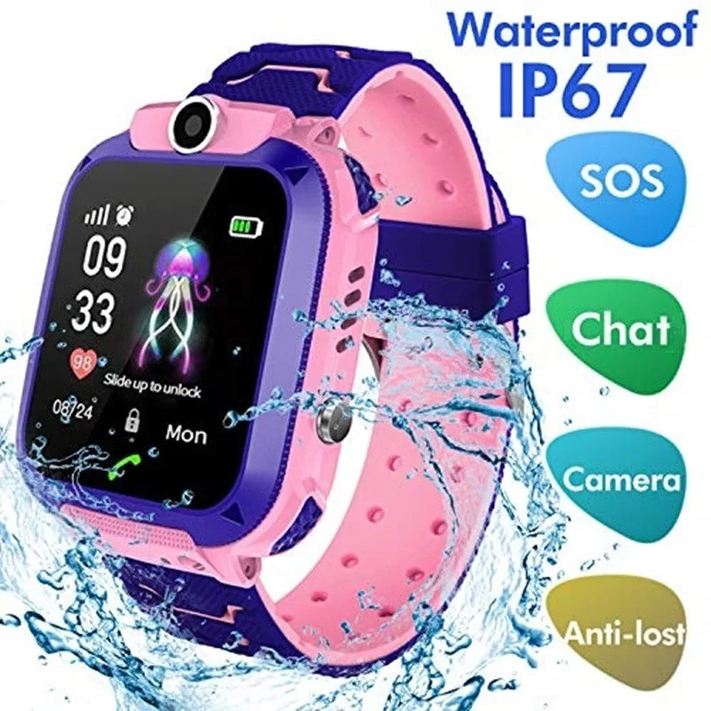 Smartwatch Watches Digital - 2g crianças relógio inteligente chamada sos
