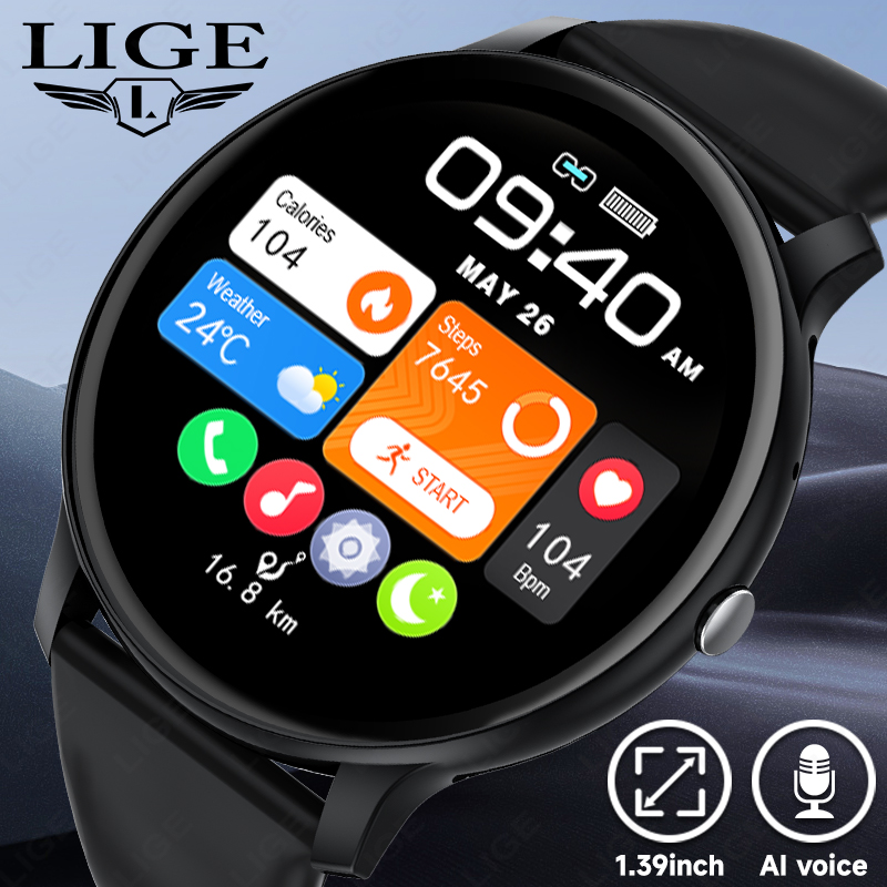 Smartwatch Latest Watches For Men - Lige bluetooth chamada feminino relógio inteligente