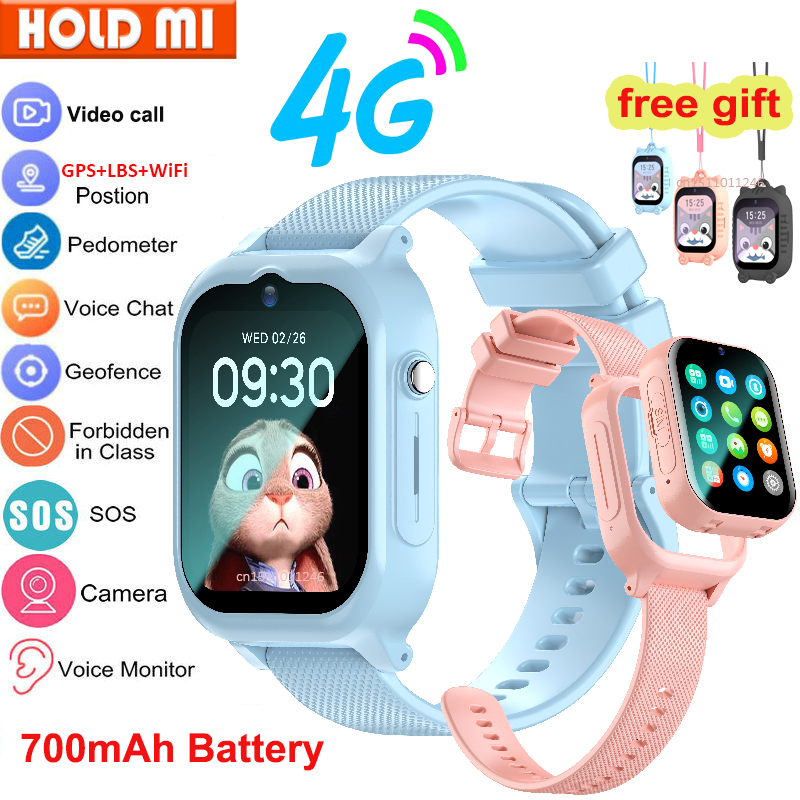 Smartwatch Watches For Kid Girl - Relógio inteligente crianças 4g gps wifi