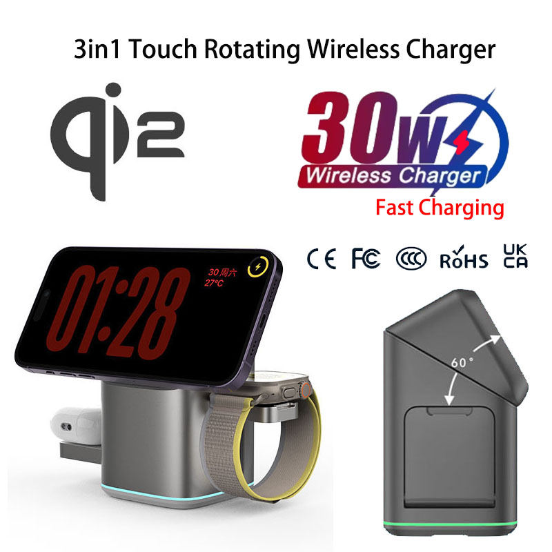 Watches Smartwatch Samsung - Praiser 25W Qi2 Dobrável Touch Rotação