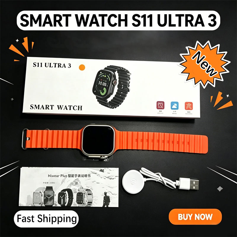 Smartwatch Watches With Bluetooth - Relógio Inteligente S11 Ultra 3 para