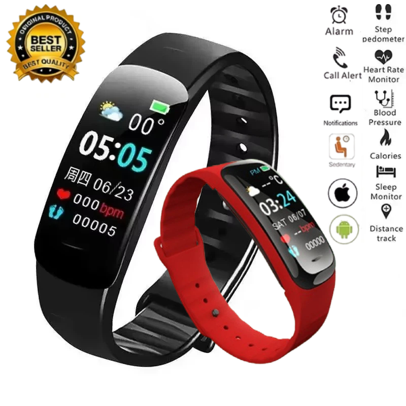 Smartwatch Watches With Bluetooth - Relógio Inteligente C1 Plus, Monitor de