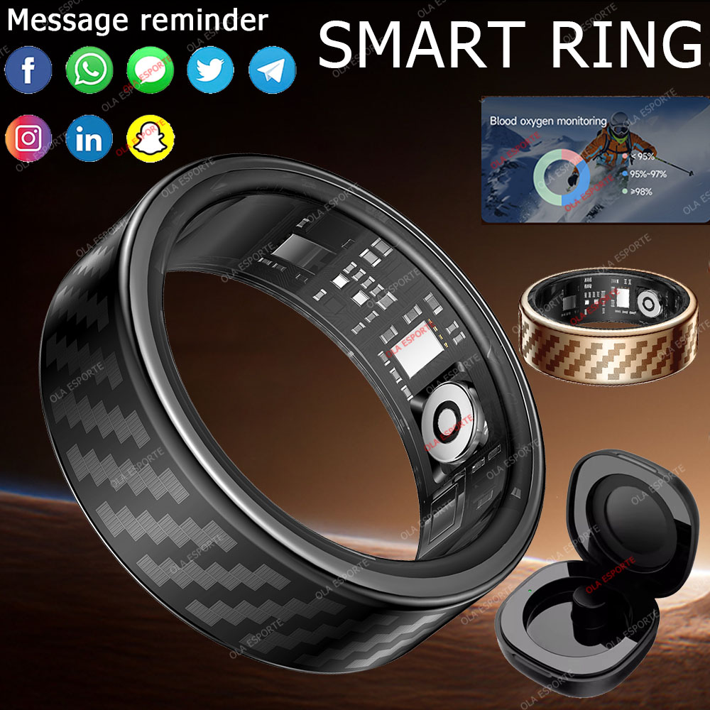 Smartwatch Health Watches For Men - Novo Anel Inteligente com Notificação de