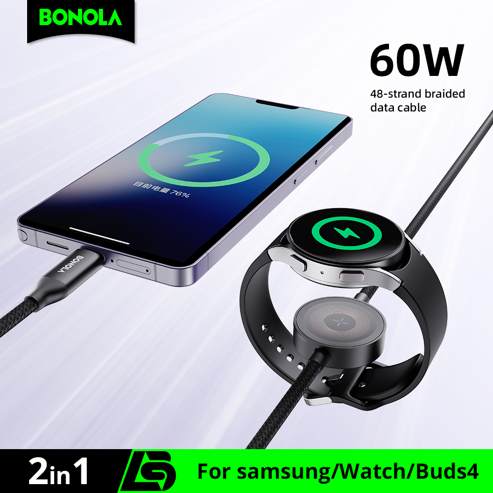 Watches Smartwatch Samsung - Carregador Bonola 2 em 1 para