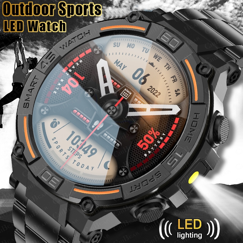 Smartwatch Rugged Watches For Men - Ao ar livre militar robusto smartwatch