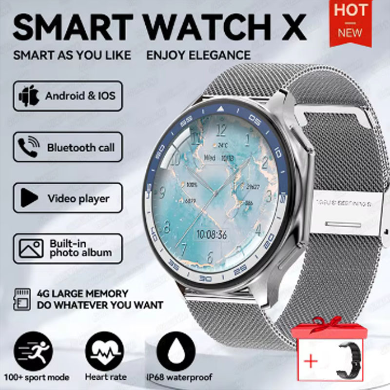 Smartwatch Iphone Watch For Men - 1.43 polegada tela grande das mulheres