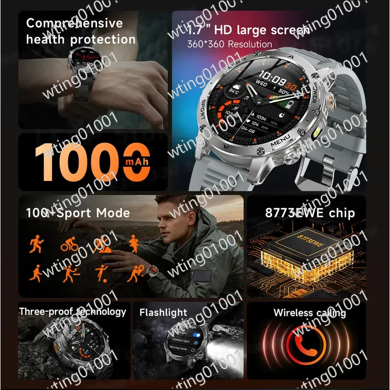Relógio Inteligente AK87 com L - Smartwatch Watches With Bluetooth avaliação e preço