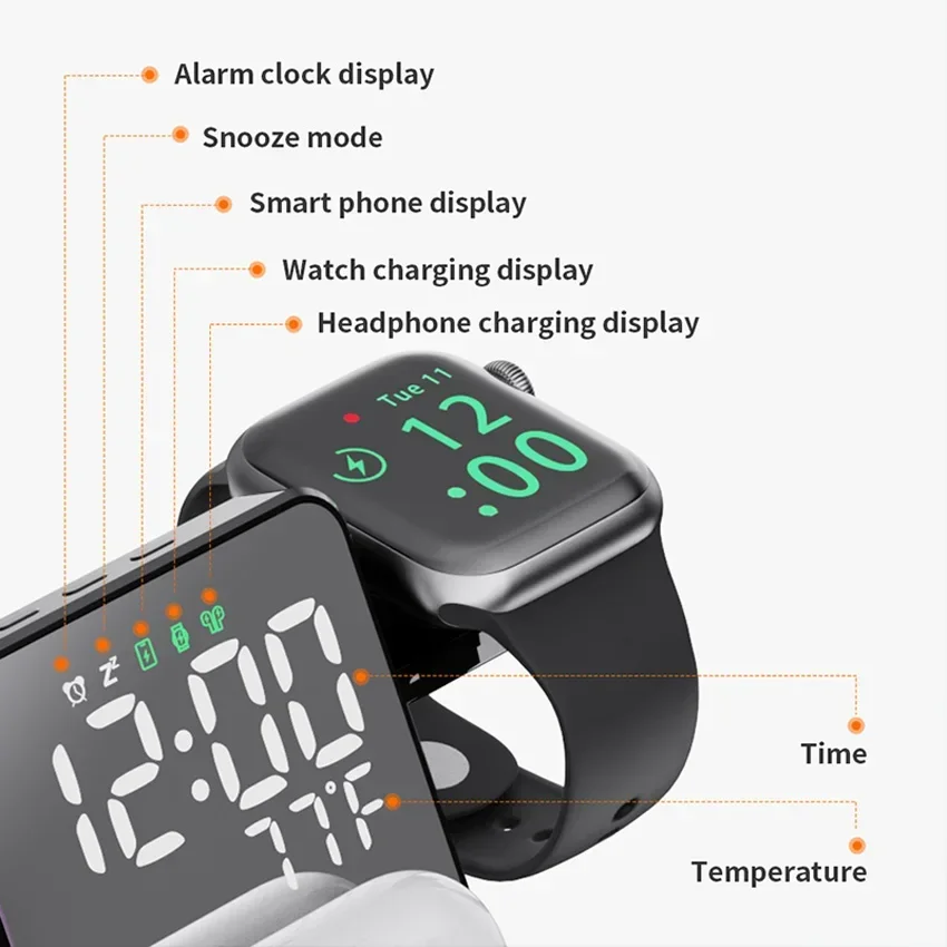 Carregador sem fio despertador - Watches Smartwatch Samsung avaliação e preço