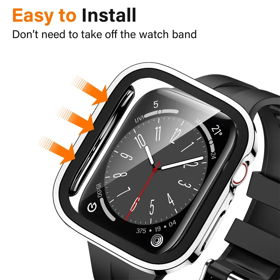 Vidro + capa para apple watch  - Smartwatch Watches For Girls avaliação e preço