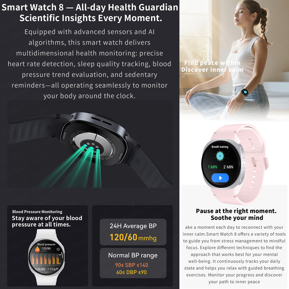 Novos Relógios 2026: Smartwatc - Smartwatch Health Watches For Men avaliação e preço