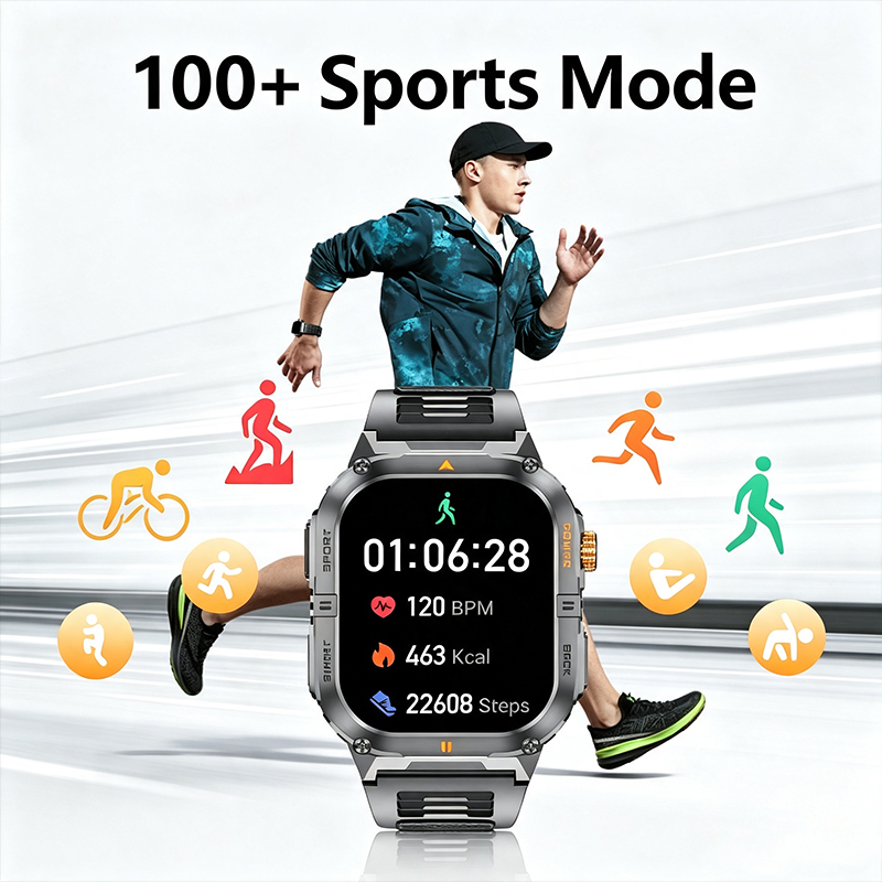 Relógio Inteligente Militar Re - Smartwatch Rugged Watches For Men avaliação e preço