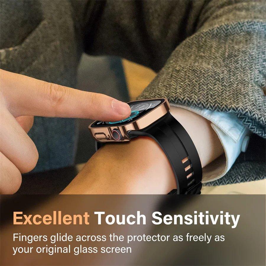 Vidro + capa para apple watch  - Smartwatch Watches For Girls avaliação e preço