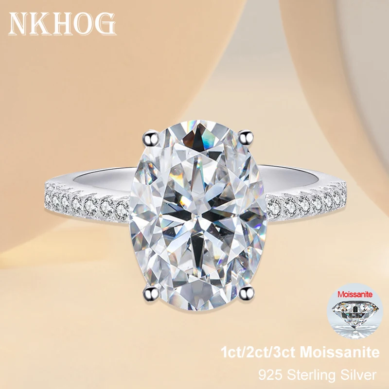 Nkhog 1ct 2ct 3ct oval moissan - Vs Smartwatch avaliação e preço
