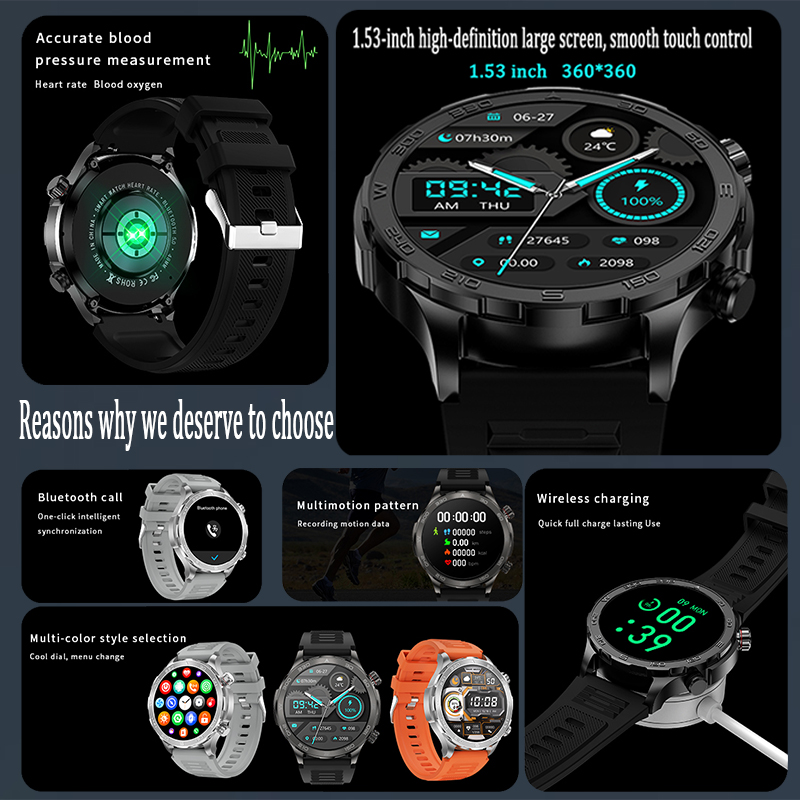 Novo Relógio Inteligente GPS p - Smartwatch Watches With Bluetooth avaliação e preço