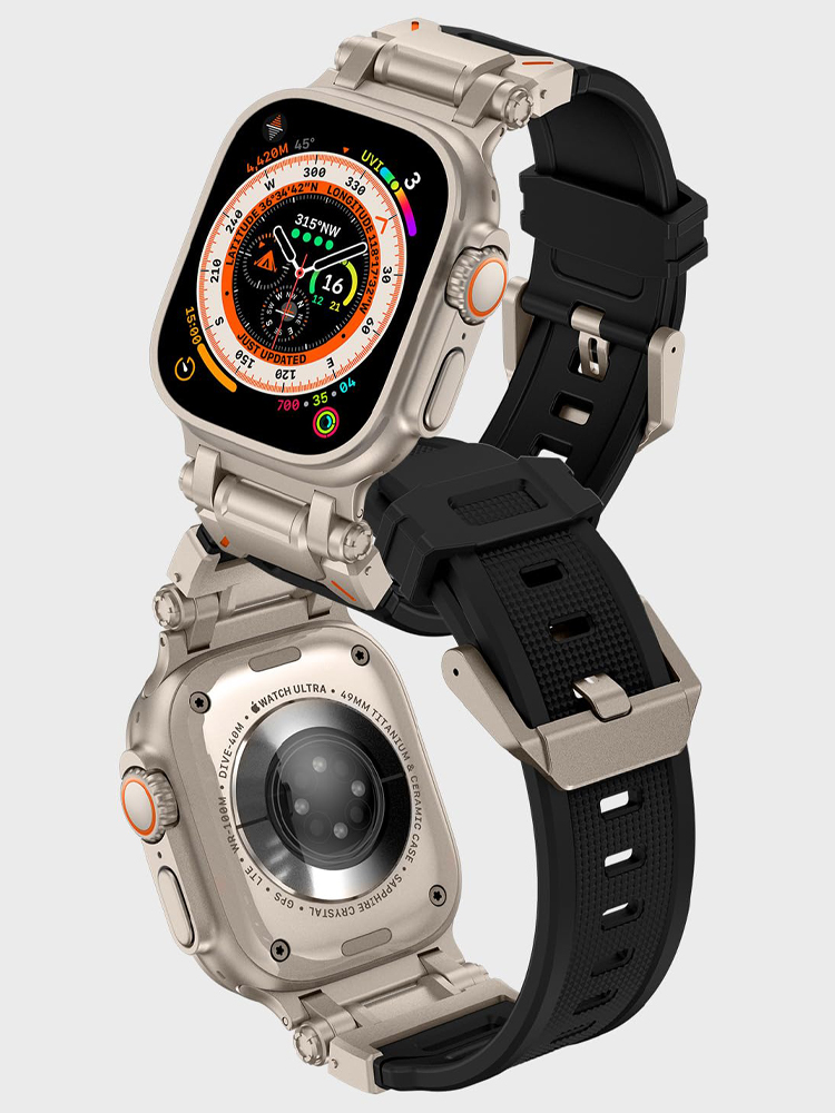 Pulseira de silicone para appl - Smartwatch Rugged Watches For Men avaliação e preço