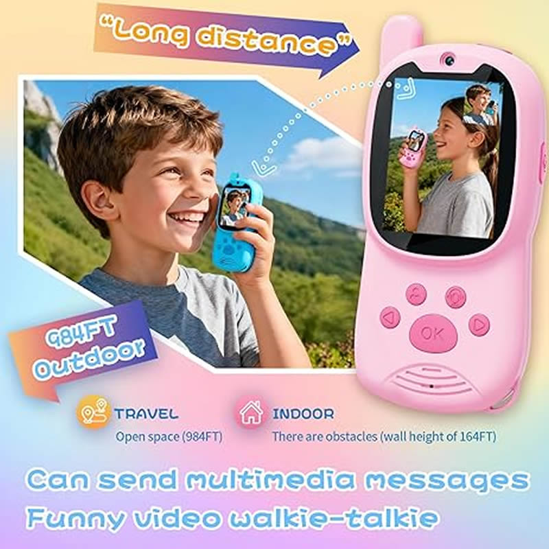 Walkie Talkies Fofos 2 em 1 Re - Smartwatch Watches For Kid Girl avaliação e preço