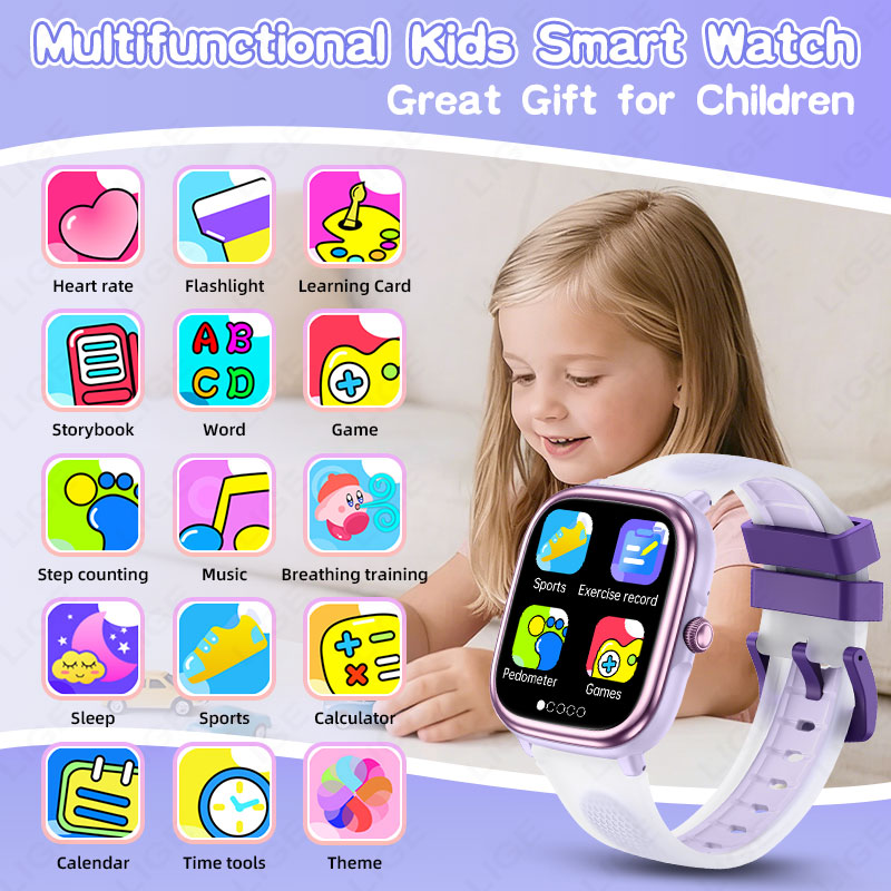 LIGE 2026 Novo Relógio Intelig - Smartwatch Watches For Kid Girl avaliação e preço