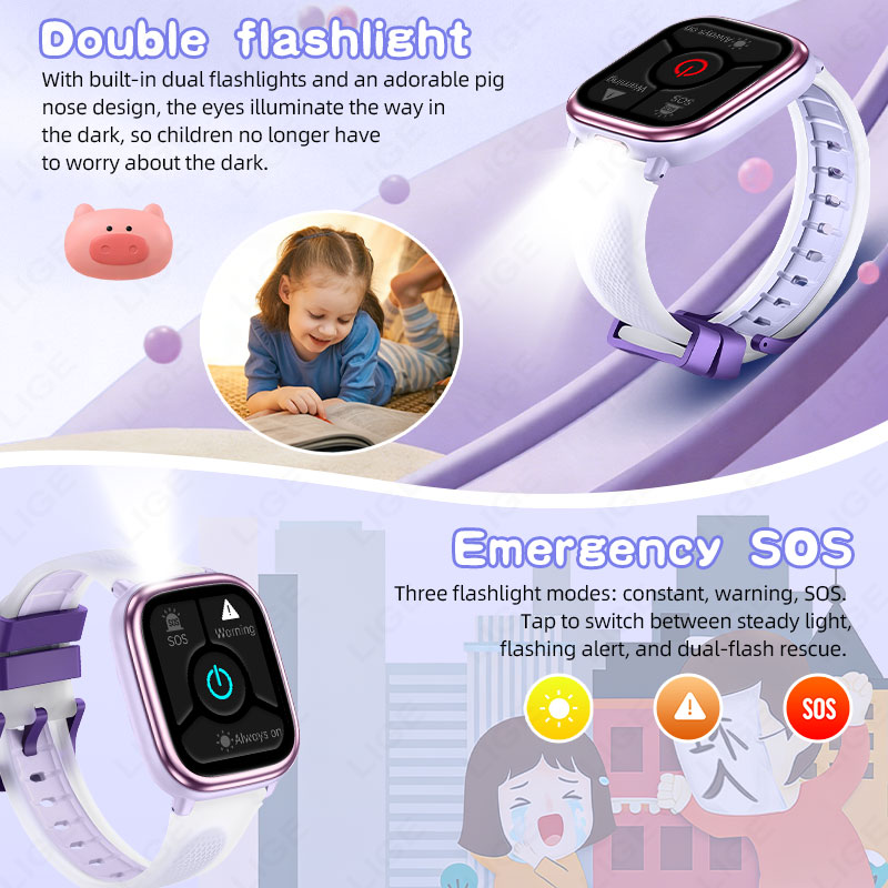 LIGE 2026 Novo Relógio Intelig - Smartwatch Watches For Kid Girl avaliação e preço