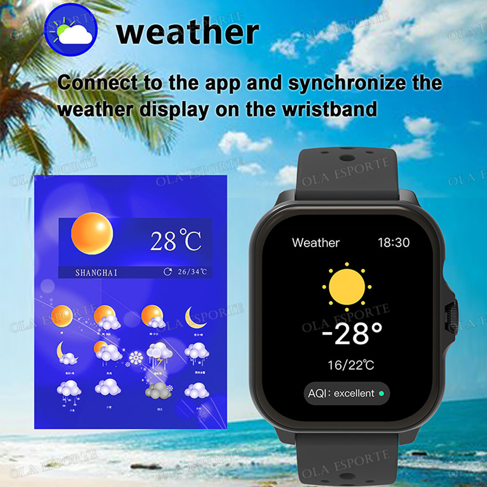 Relógio inteligente, chamadas  - Smartwatch Iphone Watch For Men avaliação e preço