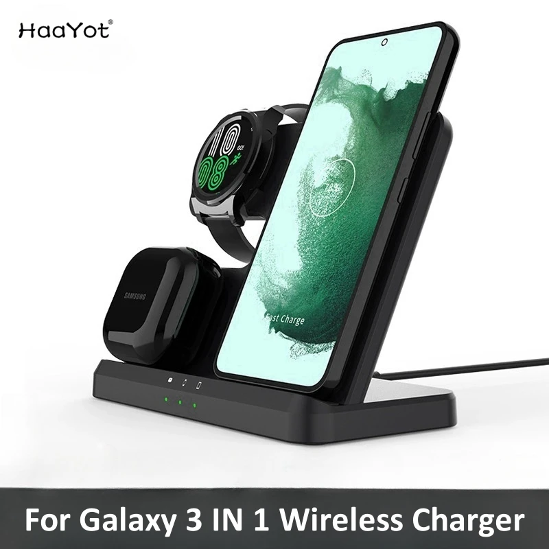 Carregador 3 em 1 para Samsung - Watches Smartwatch Samsung avaliação e preço