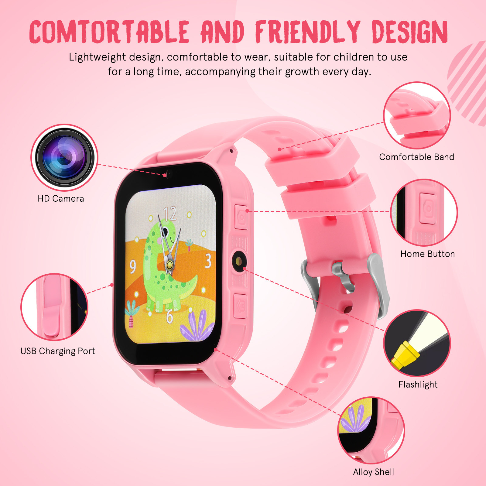 Relógio Infantil com Jogos, Re - Smartwatch Watches Digital avaliação e preço