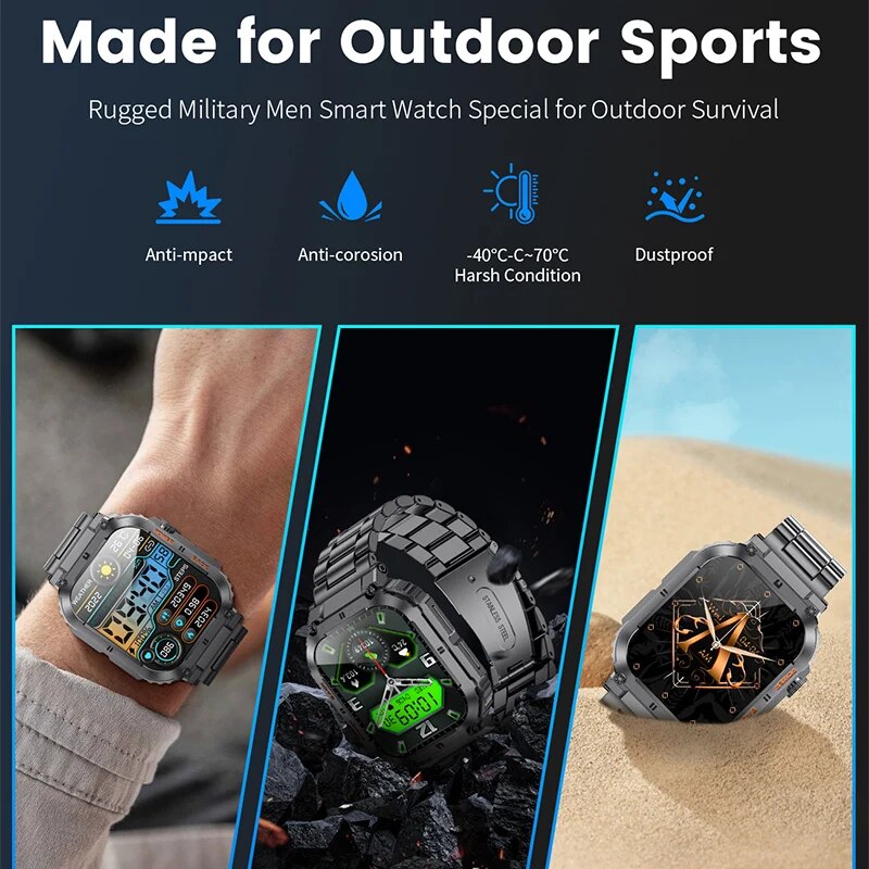 LIGE-Esportes Ao Ar Livre De F - Smartwatch Watches With Bluetooth avaliação e preço