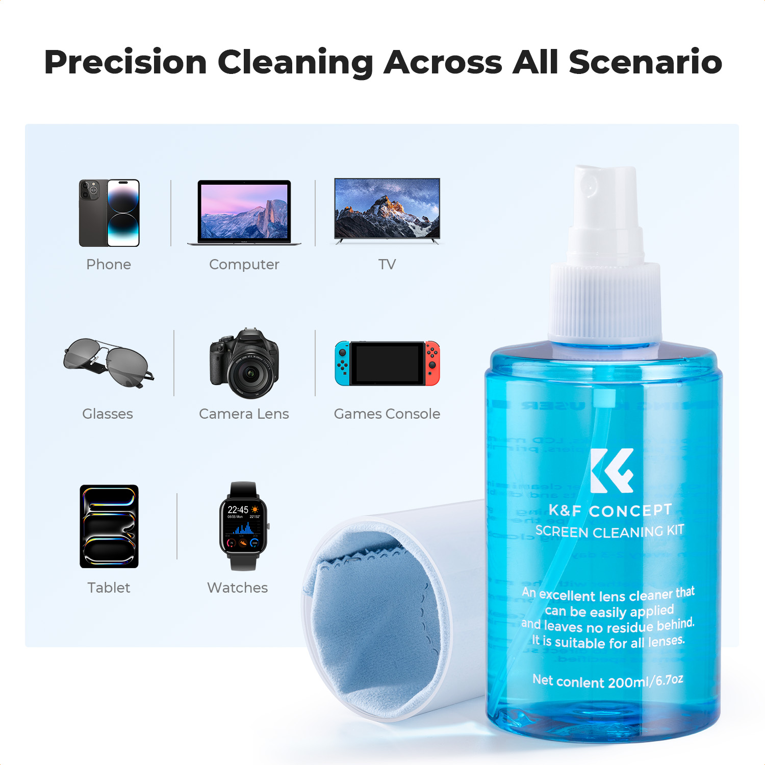 K&F CONCEPT Spray Limpador de  - Watch Polishing Cloth avaliação e preço