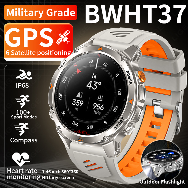 Lige robusto gps pista relógio - Smartwatch Watches With Bluetooth avaliação e preço