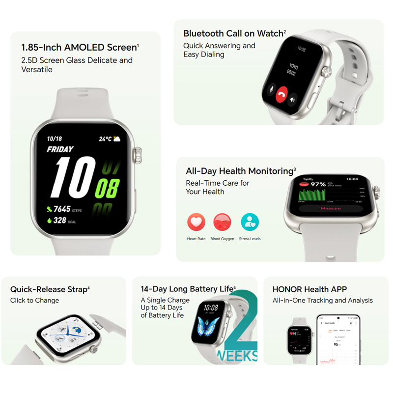 HONOR CHOICE Watch 2i Versão G - Watch Esim avaliação e preço