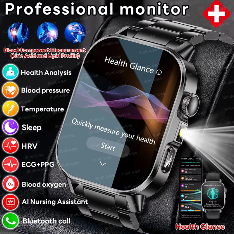 Novo Relógio Inteligente de Di - Smartwatch Health Watches For Men avaliação e preço