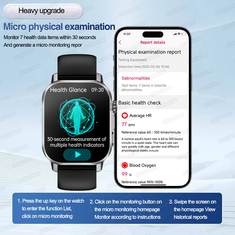 Novo Relógio Inteligente de Di - Smartwatch Health Watches For Men avaliação e preço