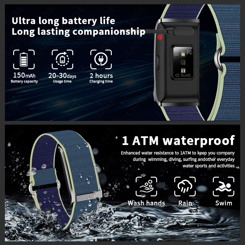 Pulseira de saúde inteligente, - Smartwatch Latest Watches For Men avaliação e preço