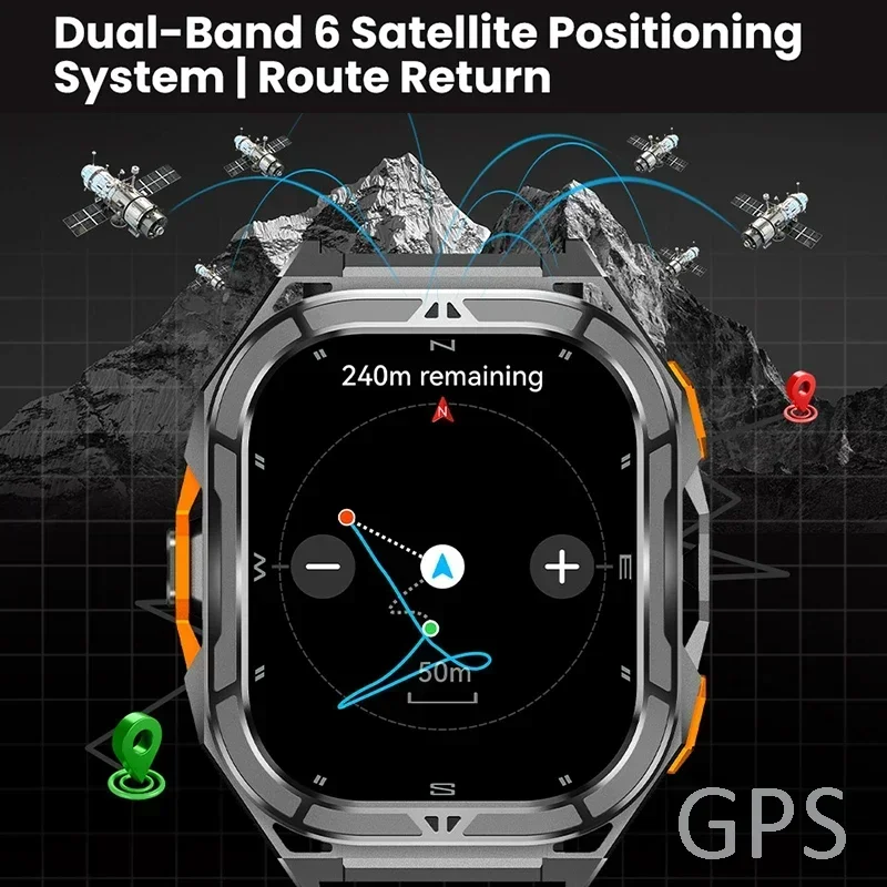 Smartwatch AMOLED de Luxo com  - Smartwatch Health Watches For Men avaliação e preço