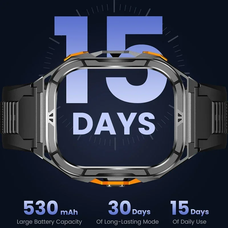 Smartwatch AMOLED de Luxo com  - Smartwatch Health Watches For Men avaliação e preço
