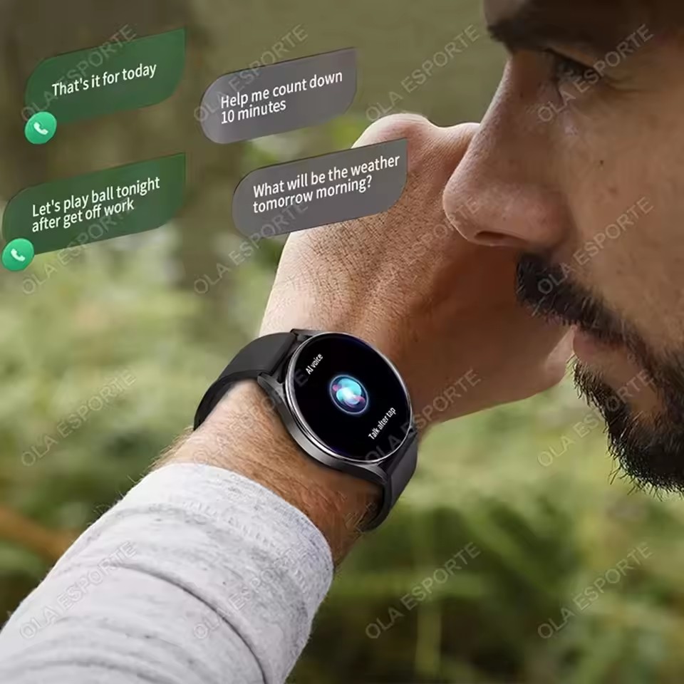 Relógio inteligente com tela h - Smartwatch Health Watches For Men avaliação e preço