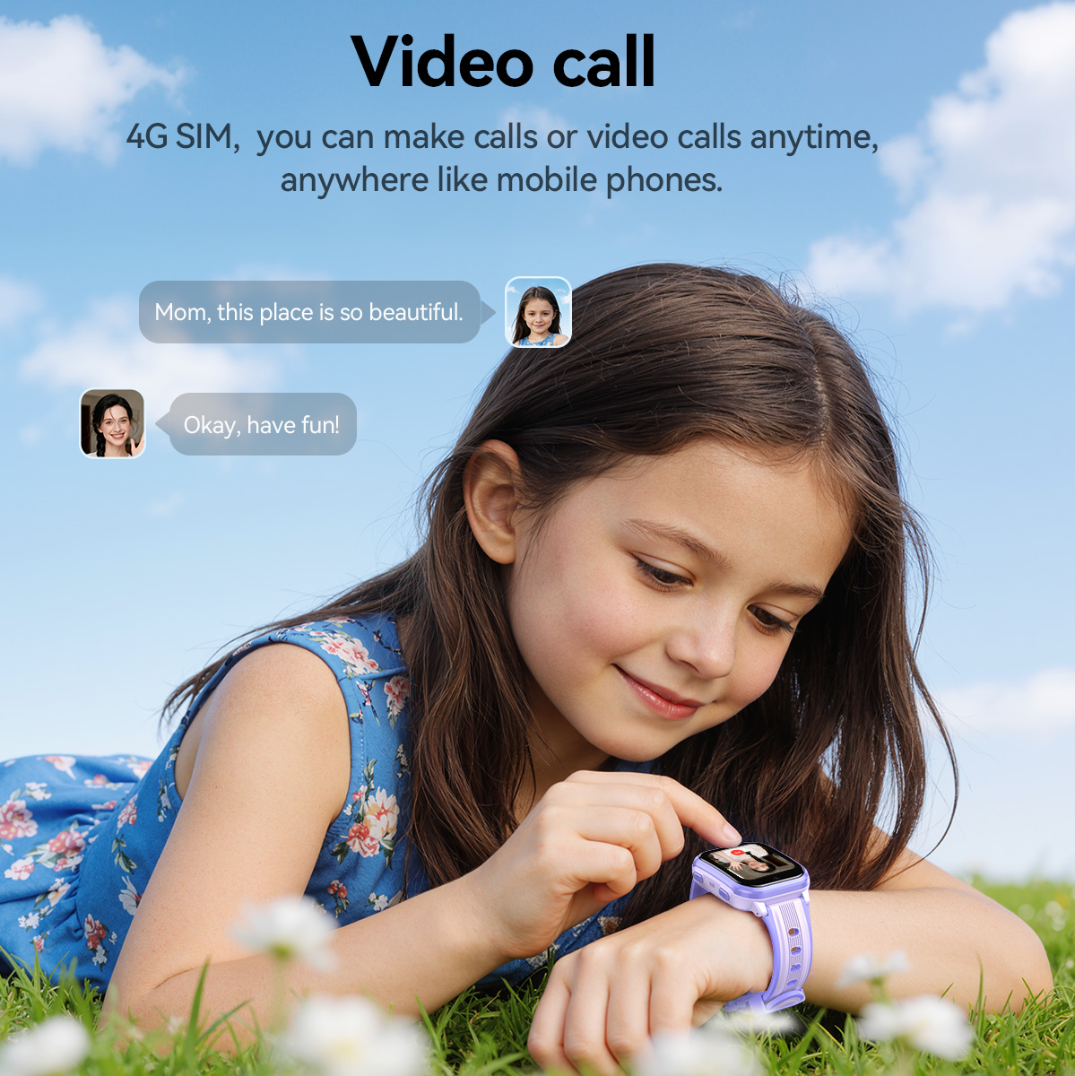 Relógio inteligente infantil H - Smartwatch Watches For Kid Girl avaliação e preço